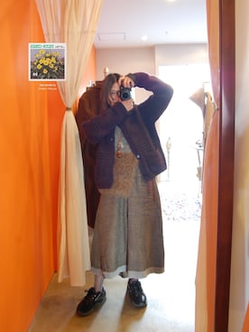 「アイテム（ニット/セーター）」を使った、MANAさん（レディース・158cm・30代）の秋コーディネート