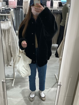 「ZARA（ザラ）のアイテム（その他アウター）」を使った、maさん（レディース・164cm）の春コーディネート
