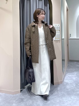 「アイテム（トートバッグ）」を使った、エリンギさん（レディース・153cm・30代）の秋コーディネート