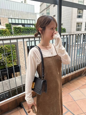 「アイテム（ワンピース/ドレス）」を使った、エリンギさん（レディース・153cm・30代）の秋コーディネート