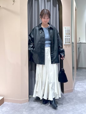 「アイテム（ブルゾン）」を使った、エリンギさん（レディース・153cm・30代）の秋コーディネート