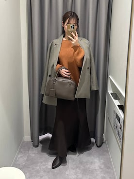 「mysty woman（ミスティウーマン）のアイテム」を使った、エリンギさん（レディース・153cm）の秋コーディネート