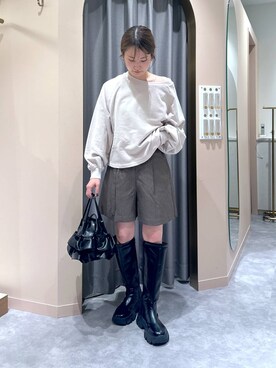 「アイテム（スウェット）」を使った、エリンギさん（レディース・153cm・30代）の秋コーディネート