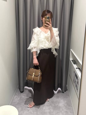 「アイテム（スカート）」を使った、エリンギさん（レディース・153cm・30代）の夏コーディネート