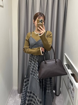 「アイテム（ブルゾン）」を使った、エリンギさん（レディース・153cm・30代）の秋コーディネート