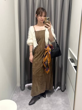 「アイテム（ハンドバッグ）」を使った、エリンギさん（レディース・153cm・30代）の秋コーディネート