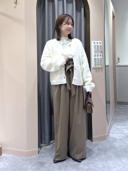 2WAYシルク混リブニット 587461