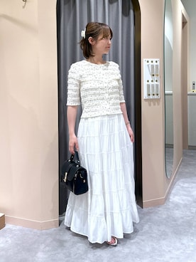 「アイテム（カーディガン/ボレロ）」を使った、エリンギさん（レディース・153cm・30代）の夏コーディネート