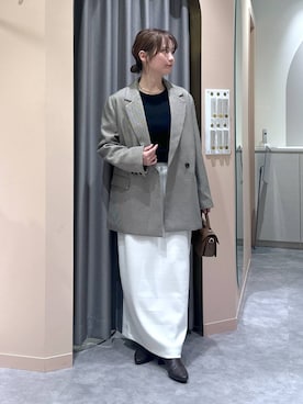 「アイテム（テーラードジャケット）」を使った、エリンギさん（レディース・153cm・30代）の秋コーディネート