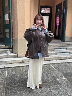 「アイテム（アクセサリー、その他）」を使った、エリンギさん（レディース・153cm）の冬コーディネート