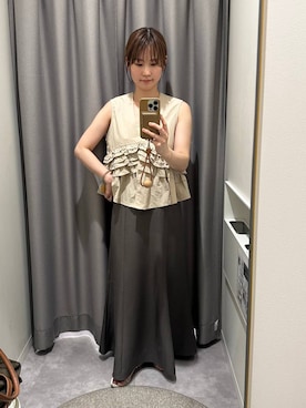 「アイテム（スカート）」を使った、エリンギさん（レディース・153cm・30代）の夏コーディネート