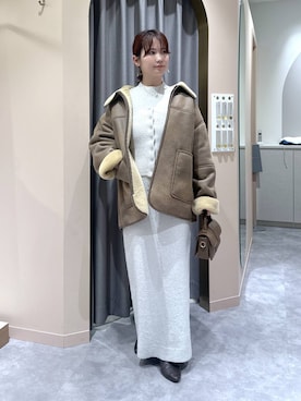 「アイテム（ブルゾン）」を使った、エリンギさん（レディース・153cm・30代）の冬コーディネート