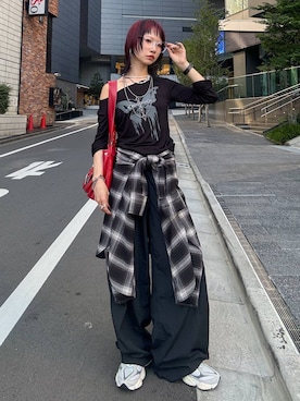 「FOREVER 21（フォーエバー トゥエンティーワン）のアイテム」を使った、Hinechiさん（レディース・160cm）の秋コーディネート