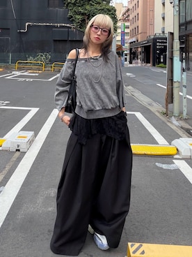 「PAGEBOY（ページボーイ）のアイテム」を使った、Hinechiさん（レディース・160cm）の夏コーディネート