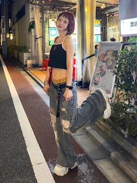 「FOREVER 21（フォーエバー トゥエンティーワン）のアイテム」を使った、Hinechiさん（レディース・160cm）の夏コーディネート