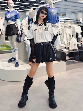 「PAGEBOY（ページボーイ）のアイテム」を使った、Hinechiさん（レディース・160cm）の夏コーディネート