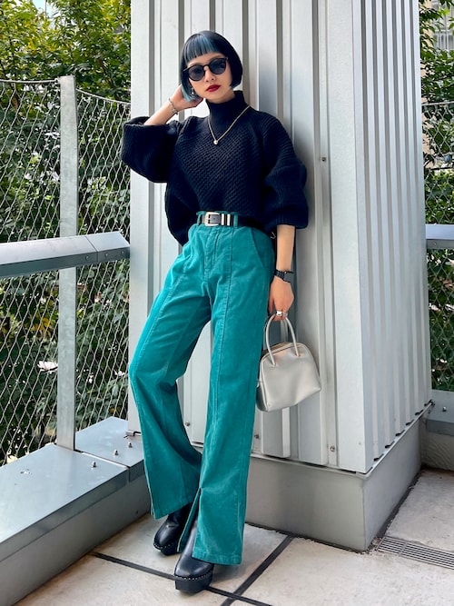 Pageboy 本部hinechiさんのニット セーターを使ったコーディネート Zozotown