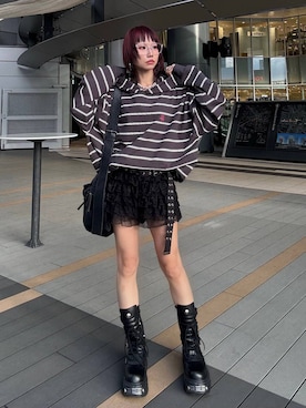 「FOREVER 21（フォーエバー トゥエンティーワン）のアイテム」を使った、Hinechiさん（レディース・160cm）の秋コーディネート