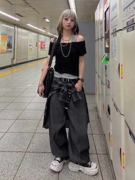 Hinechiさん（レディース・160cm）の夏コーディネート