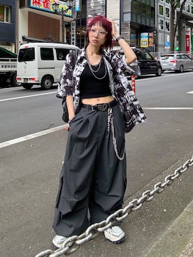 「アイテム（財布/小物）」を使った、Hinechiさん（レディース・160cm）の夏コーディネート