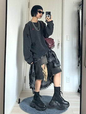 「PAGEBOY（ページボーイ）のアイテム（財布/小物）」を使った、Hinechiさん（レディース・160cm）の秋コーディネート