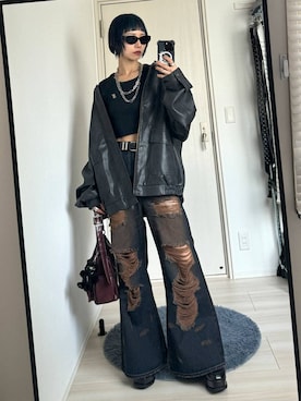 「PAGEBOY（ページボーイ）のアイテム（財布/小物）」を使った、Hinechiさん（レディース・160cm）の秋コーディネート