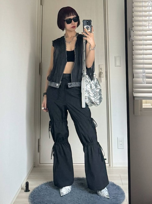 jEANASIS チュールドッキングデニムショートベスト 楽天市場】【SALE／30%OFF】チュールドッキングデニムショートベスト