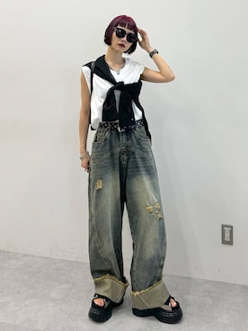 Hinechiさん（レディース・158cm）の夏コーディネート