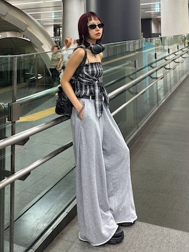 「アイテム（その他トップス）」を使った、Hinechiさん（レディース・160cm）の夏コーディネート