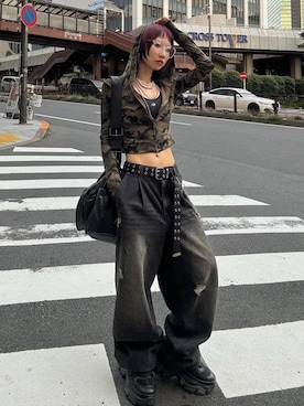 「PAGEBOY（ページボーイ）のアイテム」を使った、Hinechiさん（レディース・160cm）の秋コーディネート