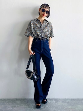 「PAGEBOY（ページボーイ）のアイテム」を使った、Hinechiさん（レディース・158cm）の夏コーディネート