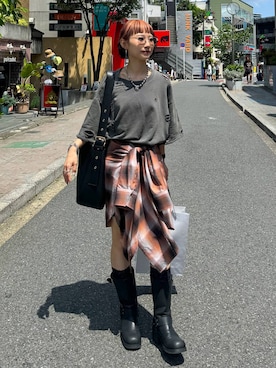 Hinechiさん（レディース・160cm）の夏コーディネート