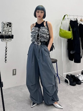 「FOREVER 21（フォーエバー トゥエンティーワン）のアイテム（トップス）」を使った、Hinechiさん（レディース・158cm）の春コーディネート