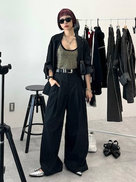 「FOREVER 21（フォーエバー トゥエンティーワン）のアイテム（シューズ）」を使った、Hinechiさん（レディース・160cm）の夏コーディネート