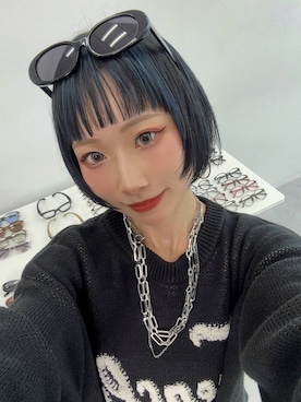 「FOREVER 21（フォーエバー トゥエンティーワン）のアイテム（トップス）」を使った、Hinechiさん（レディース・160cm）の秋コーディネート
