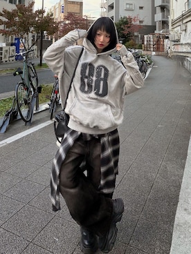 「PAGEBOY（ページボーイ）のアイテム」を使った、Hinechiさん（レディース・158cm）の秋コーディネート