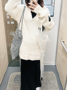 「ENOF（イナフ）のアイテム」を使った、しらこさん（レディース・159cm）の夏コーディネート