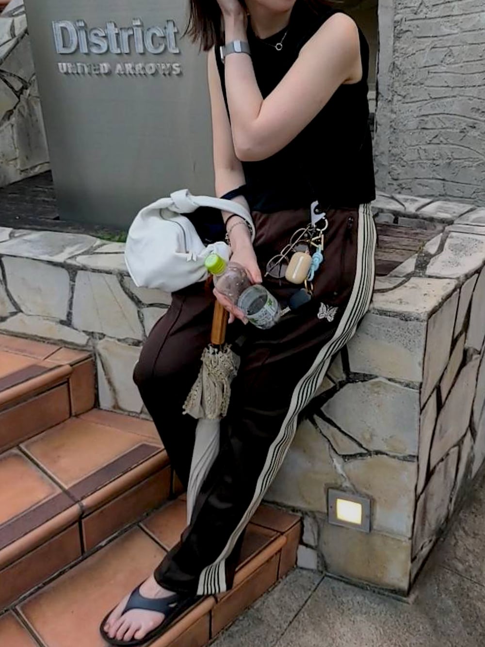 広瀬すずさん着用 Needles STUDIOUS別注トラックパンツ ナロー