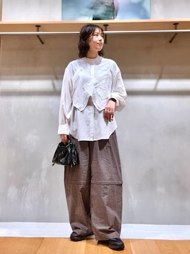 「KBF（ケイビーエフ）のアイテム（ハンドバッグ）」を使った、ｶﾅｺさん（レディース・162cm）の秋コーディネート