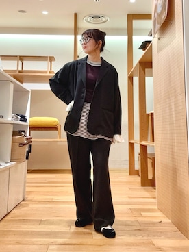 「KBF（ケイビーエフ）のアイテム（パンツ）」を使った、ｶﾅｺさん（レディース・162cm）の春コーディネート