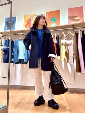 「アイテム（バックパック/リュック）」を使った、ｶﾅｺさん（レディース・162cm）の春コーディネート