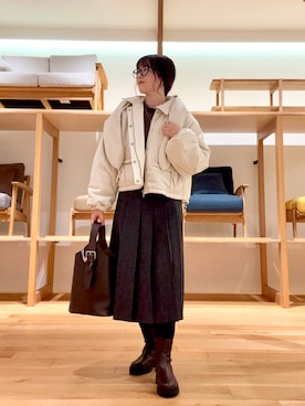 カナコさん(レディース・162cm)の冬コーディネート