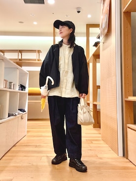 「EKAL（エカル）のアイテム」を使った、ｶﾅｺさん（レディース・162cm）の春コーディネート