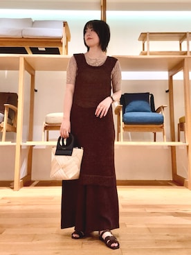 「LAATO（ラート）のアイテム」を使った、ｶﾅｺさん（レディース・162cm）の夏コーディネート