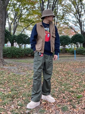 「アイテム（腕時計）」を使った、circle cycle RYOHさん（メンズ・164cm）の秋コーディネート