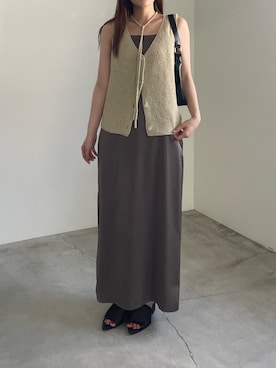 「select MOCA（セレクトモカ）のアイテム」を使った、ririkaさん（レディース・159cm）の夏コーディネート