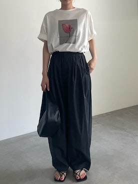 「select MOCA（セレクトモカ）のアイテム」を使った、ririkaさん（レディース・159cm）の夏コーディネート
