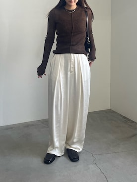 「select MOCA（セレクトモカ）のアイテム（ローファー）」を使った、ririkaさん（レディース・159cm）の夏コーディネート