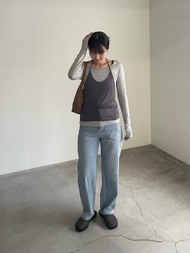 「アイテム（キャミソール）」を使った、ririkaさん（レディース・159cm）の夏コーディネート
