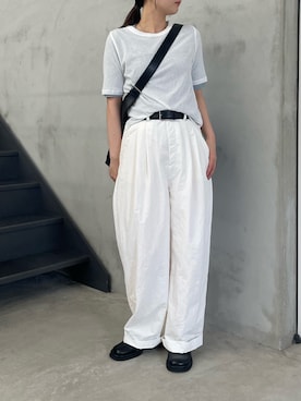 「select MOCA（セレクトモカ）のアイテム（バッグ）」を使った、ririkaさん（レディース・159cm）の夏コーディネート